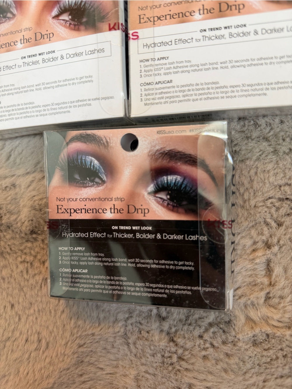 Lot of 3 Kiss Lash Drip Eye Lash 3D Effect With A Wet Drama - New In Packaging - Picture 6 of 8